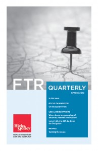 FTR Quarterly Spring 2010 Cover