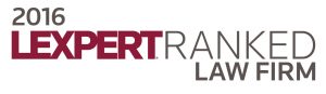 2016 Lexpert Ranked Law Firm Logo